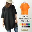 ＼本日店内SALE／ セール 送料無料 半袖 Tシャツ 5.0オンス レディース メンズ ユニセックス 綿100％ ゆったり カジュアル 大きいサイズ ロング丈 トップス カットソー 無地 チュニック 5分袖 ビッグシルエット ドロップショルダー プレゼント メール便