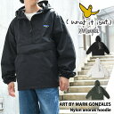 ＼本日店内SALE／ セール 送料無料 ART BY MARK GONZALES マークゴンザレス ナイロン アノラックパーカー 2H5-63825 メンズ レディース 長袖 ハーフジップ プルオーバー ライトアウター おしゃれ かっこいい ブランド メール便