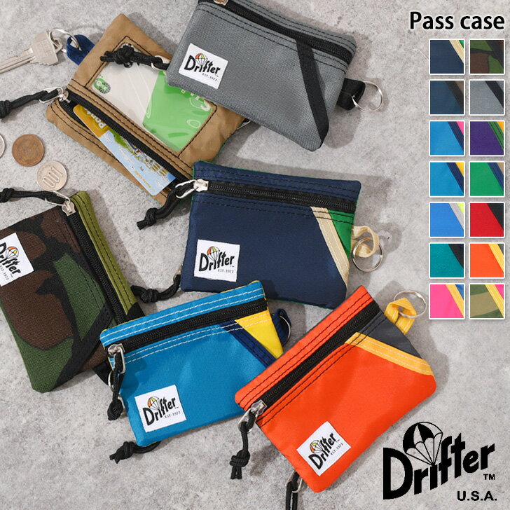 ＼本日店内EVENT／ 送料無料 Drifter ドリフター コインケース キーケース パスケース メンズ レディース 雑貨 小銭入れ 小物入れ コインポーチ 収納 ミニ財布 小さめ コンパクト 通勤 通学 カード入れ 軽量 高校生 大人 鍵 メール便のサムネイル