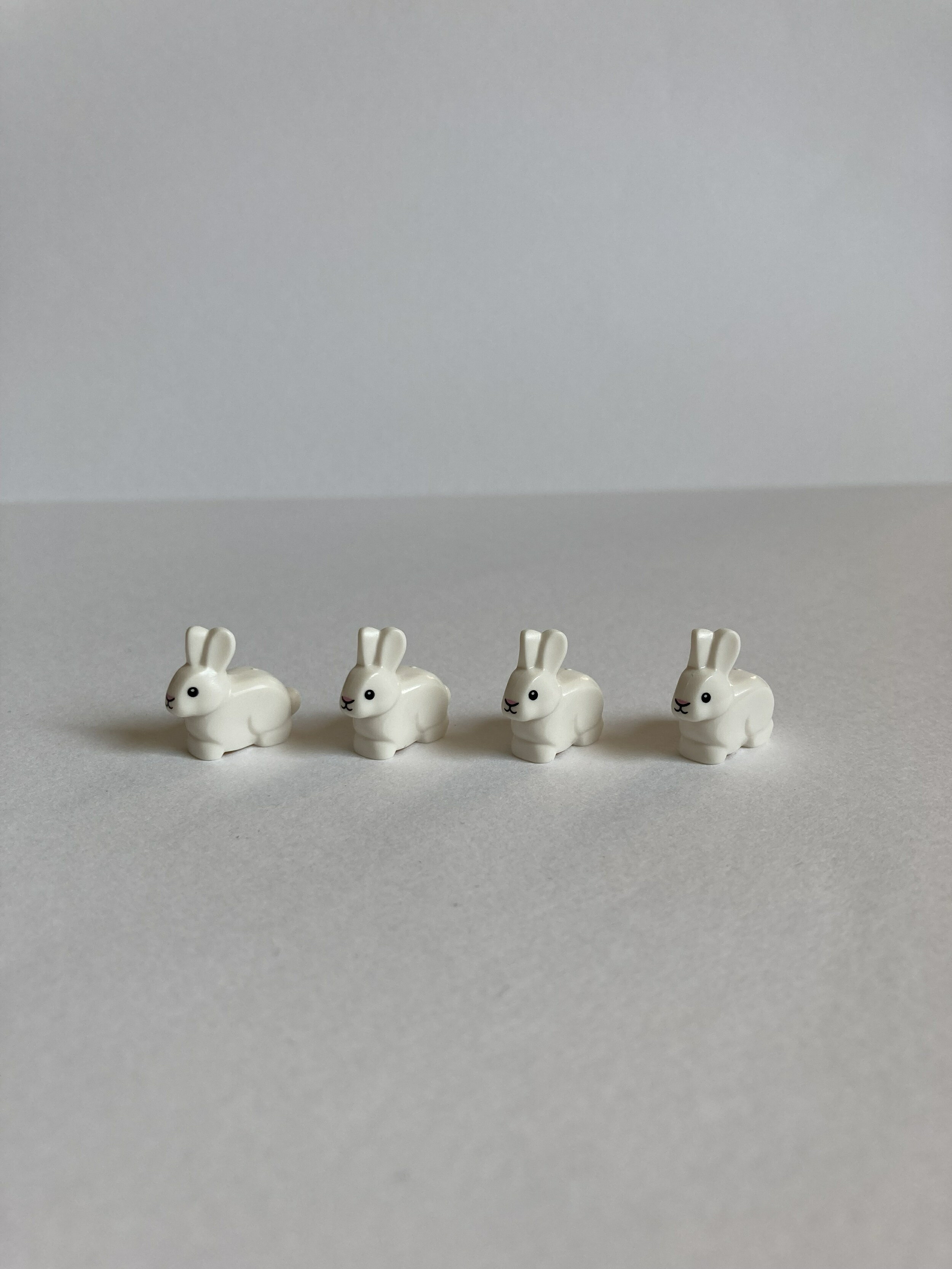 Rakuten - レゴ　パーツ　白うさぎ　4個セット　LEGO