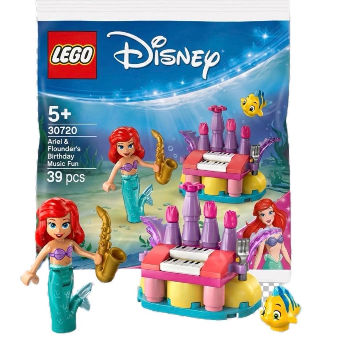 メーカー：LEGO スペック：新品未開封 商品説明：レゴディズニープリンセスシリーズより、アリエルとフランダーのバースデーミュージックファンのミニセットです。