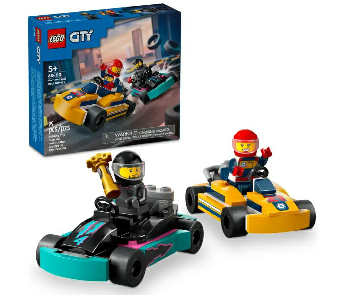 쥴 ƥ Ȥȥ졼ɥ饤С LEGO CITY Go-Karts and Race Drivers 60400