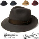 【ポイント5倍】 帽子 イタリア製”Borsalino(ボルサリーノ)” ファーフェルト中折れ帽 390054 ハット メンズ 秋冬 アレッサンドリア [大きいサイズの帽子アリ]【コンビニ受取対応商品