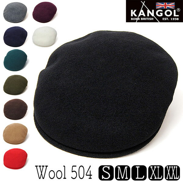 ブランドハンチング（メンズ） 【ポイント5倍】 帽子 ”KANGOL(カンゴール)” ウールハンチング WOOL504 メンズ レディース ユニセックス 秋冬 [大きいサイズの帽子アリ][小さいサイズあり]