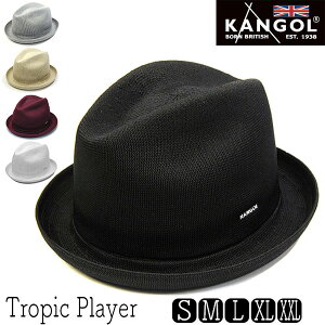 帽子 ”KANGOL(カンゴール)” ニット中折れ帽 TROPIC PLAYER ハット メンズ 春夏 [大きいサイズの帽子アリ][小さいサイズあり] アウトレットSS21