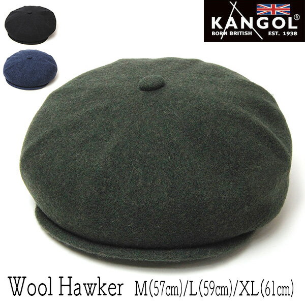 【ポイント5倍】 帽子 ”KANGOL(カンゴール)” ウール8枚はぎハンチング WOOL HAWKER メンズ レディース 秋冬 キャスケット [大きいサイズの帽子アリ]