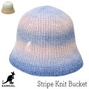 【クーポン配布中】 帽子 KANGOL(カンゴール) ニットベルハット Stripe Knit Bucket バケットハット メンズ レディース ユニセックス ...