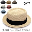 帽子 アメリカ”Bailey(ベイリー)” ブレードポークパイハット WAITS ウェイツ ハット メンズ 春夏 [大きいサイズの帽子アリ]