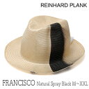 【5%offクーポン配布中】 帽子 イタリア REINHARD PLANK(レナード プランク) ストロー中折れ帽 Francisco Straw Para N...