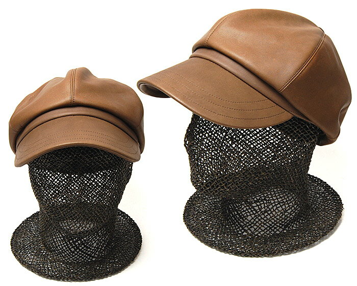 帽子 ”THE FACTORY MADE(ザファクトリーメイド)” レザーキャスケット Leather Cas 秋冬 メンズ
