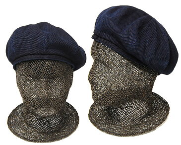 帽子 ”THE FACTORY MADE(ザファクトリーメイド)” コットンベレー SASHIKO BERET ベレー帽 メンズ 春夏秋冬 オールシーズン