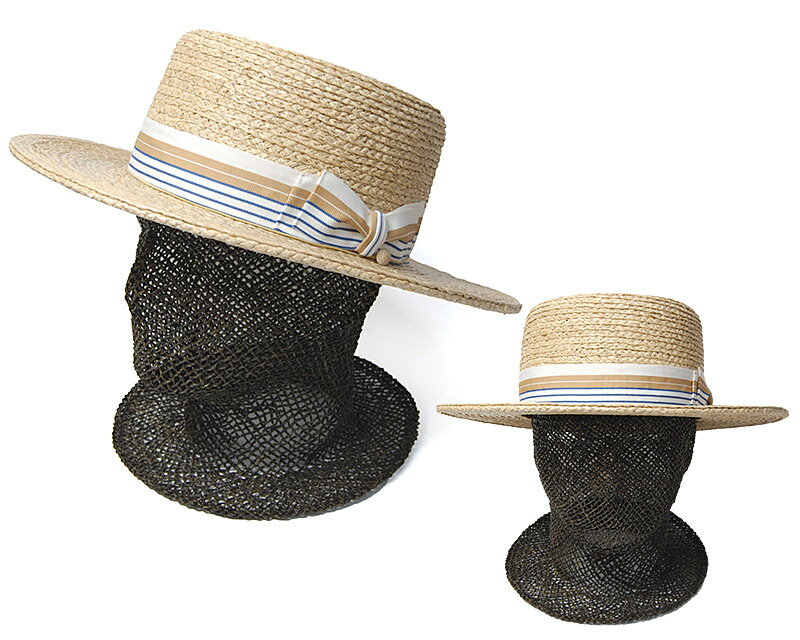 帽子 ”THE FACTORY MADE(ザファクトリーメイド)” ラフィアブレードカンカン帽 Raffia Braid Kankan Hat メンズ レディース ユニセックス 春夏 ボーターハット ストローハット [大きいサイズの帽子アリ] 2