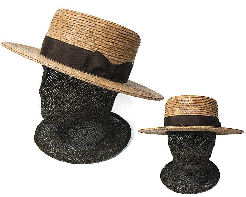 帽子 ”THE FACTORY MADE(ザファクトリーメイド)” ラフィアブレードカンカン帽 Raffia Braid Kankan Hat メンズ レディース ユニセックス 春夏 ボーターハット ストローハット [大きいサイズの帽子アリ] 2