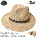 【ポイント5倍】 帽子 Nol(ノル) ウォッシャブルペーパーストロー中折れ帽 PPAM Pocketable ハット メンズ ユニセックス 春夏 ストローハッ...
