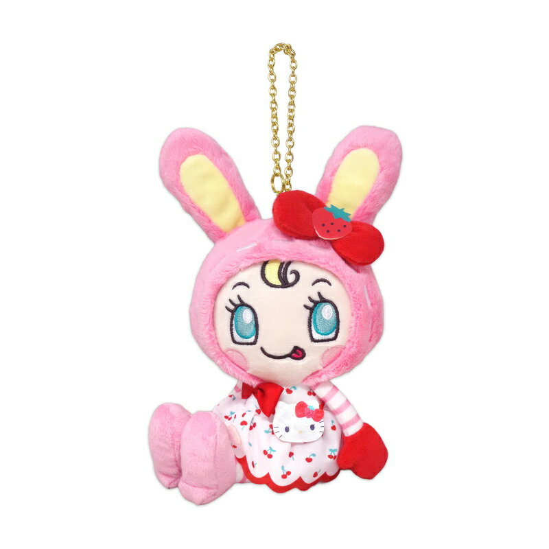 メゾピアノ ハローキティ コラボ マスコット ぬいぐるみキーホルダー ベリエちゃん キティちゃん ボールチェーンのサムネイル