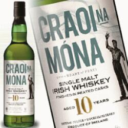 クリーナモーナ 10年 ラフロイグ樽熟成 アイリッシュウイスキー 700ml 46度 正規品 Craoi Na Mona 10years クリー・ナ・モーナ Laphroaig Cask アイリッシュウイスキー シングルモルト IrishMalt SingleMalt Irish Whisky 洋酒 専門店kawahc