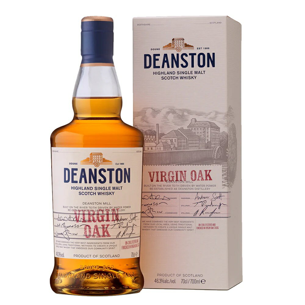 ディーンストン ヴァージンオーク 700ml 46.3度 箱付 Deanston Single Malt Virgin Oak ディーンストー..