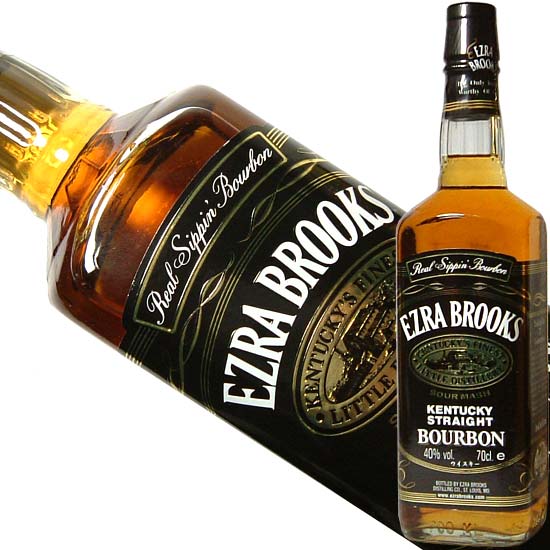 売り切り終売！旧ヒロヤ輸入品 【700ml・40度】エズラ ブルックス ブラック 700ml 40度 (Ezra Brooks Bourbon) エズラブルックス バーボン ウィスキー kawahc