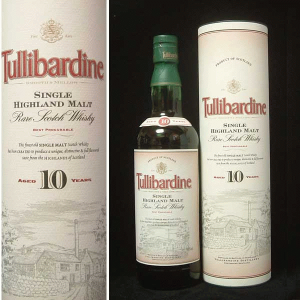 タリバーディン 10年 700ml 40度 (Tullibardine 10YO Single Highland Malt) ウィスキー kawahcのサムネイル