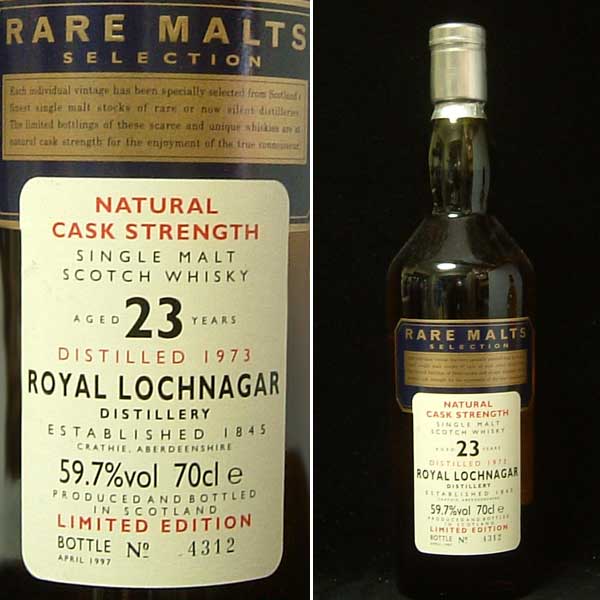 UDレアモルト ロイヤル ロッホナガ 23年 [1973] 700ml 59.7度 (Rare Malts Royal Lochnagar 23YO [1973] Cask Strength) ウィスキー kawahc