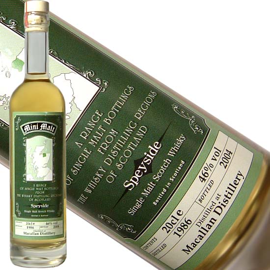 ミニモルト マッカラン [1986] 200ml 46度 (Mini Malt Speyside Macallan [1986]) ウィスキー kawahc