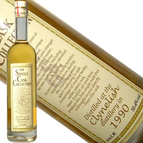 【シングルカスク コレクション】 ミニモルト原酒 クライネリッシュ [1990] 200ml 55.4度 (The Single Cask Collection：Clynelish [1990]) ウィスキー kawahc