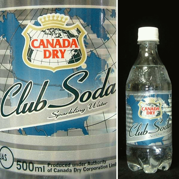 コカコーラ カナダドライ ソーダ 500ml PET (Coca-Cola Canada Dry Club Soda) kawahc