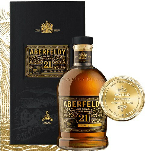 最後の1本　アバフェルディ 21年 700ml 40度 箱付 デュワーズ Dewars Aberfeldy.シングルモルト ウイスキー Highlandmalt Single Malt Whisky イギリス英国スコットランド ハイランドモルト kawahc