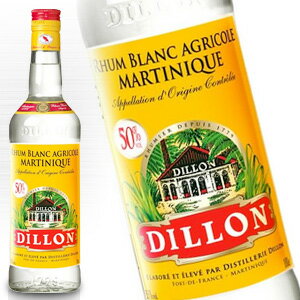 ディロン ラム ホワイト 700ml 40度 正規品 Rhum Blanc Dillon Martiniquais Agricole アグリコールラム マルティニク島フランス France バーディネー社 Bardinet kawahc