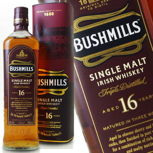 ブッシュミルズモルト 16年 700ml 40度 箱付 bushmills Irish single malt Whiskey アイリッシュウイスキー イギリス…