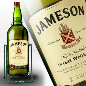 ジェムソン 4500ml 40度 クレードル付(ブランコ付) アイリッシュウイスキー超特大ガロン瓶 4.5L Jameson Irish Whisky アイルランド英国イギリス産 同梱不可 kawahc