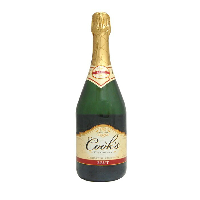 全米ナンバー1楽天ランキング一番 美味しいスパークリングワイン クックス・ブリュット750ml 正規品 COOK'S BRUT CALIFORNIA CHAMPAGNE American Sparkling Wine kawahcのサムネイル
