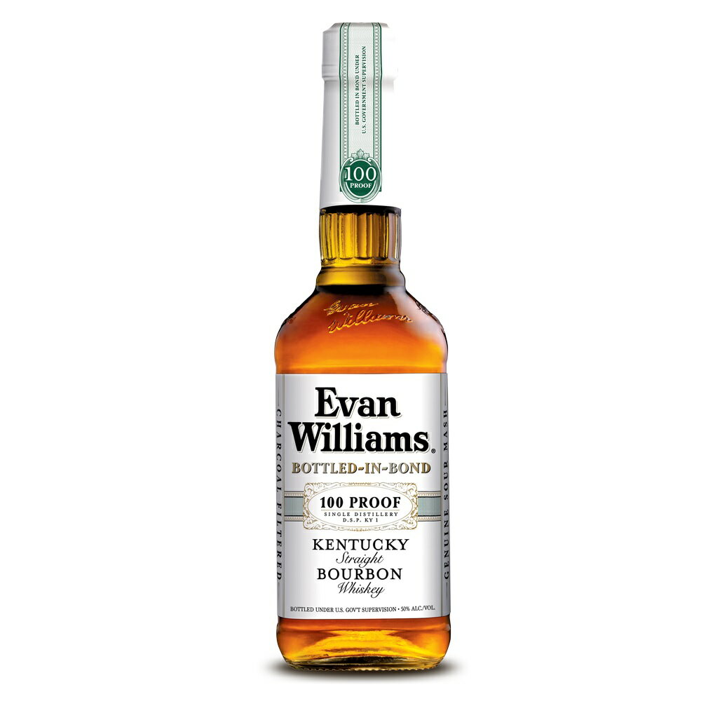 エヴァン ウィリアムス ボンデッド 750ml 50度 ホワイトラベル EVAN WILLIAMS BOTTLED-IN-BOND エヴァン ウィリアムズ エヴァンウィリアムズ エバン ウイリアムス バーボン ウイスキー kawahc