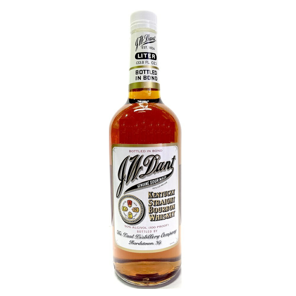 JW_g {fbh 1000ml 50x J.W.DANT Bottled In Bond Kentucky Straight Bourbon whiskey Genuine Sour Mash o[{ECXL[ T[}bV AJčP^bL[Bo[Y^E kawahc ЂƂl11{