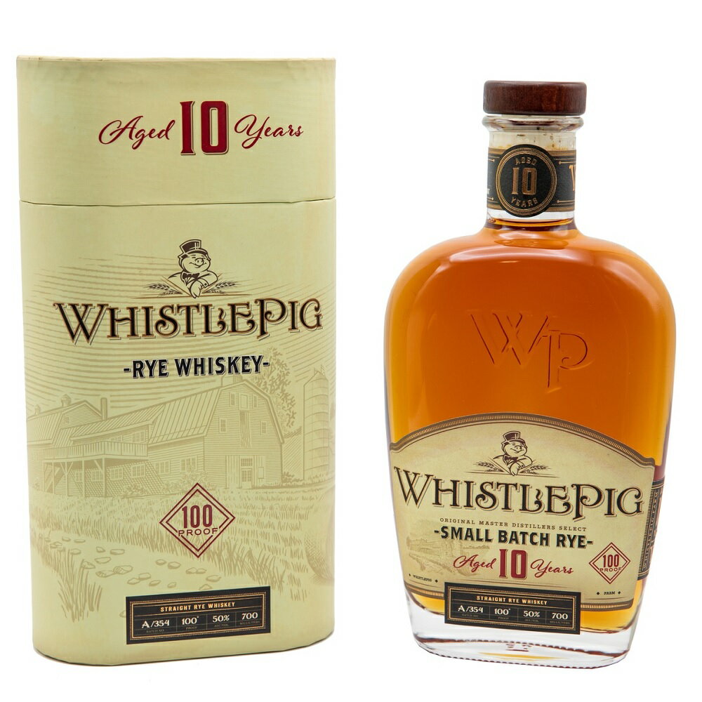 ホイッスルピッグ 10年 スモールバッチ ライ 700ml 50度 正規品 箱付 whistle pig 10year Small Batch Rye アメリカンウイスキー American ライウイスキー ryeWhisky kawahc