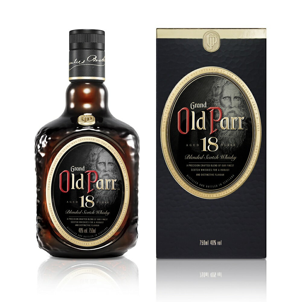 オールドパー 18年 750ml 40度 箱付 プラキャップ Old Parr 18Years Blended Scotch Whisky ブレンデッドスコッチウイスキー スコッチウイスキー スコッチ ウヰスキー ウィスキー ウイスキー Scotch Whisky whiskey kawahc