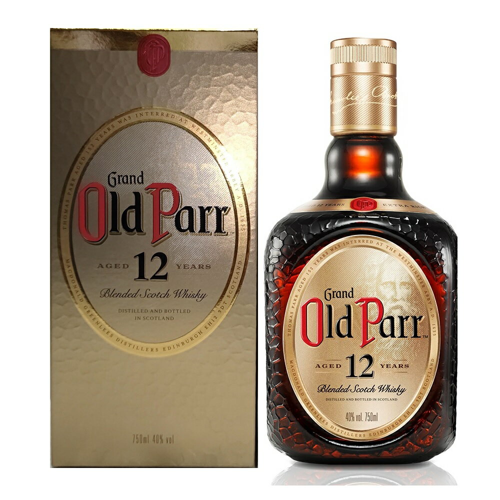 オールドパー　ウイスキー オールドパー 12年 750ml 40度 正規品 箱付 Old Parr 12 Years Blended Scotch Whisky ブレンデッドスコッチウイスキー スコッチウイスキー スコッチ ウイスキー Scotch Whisky whiskey kawahc お礼 御礼 ホワイトデー贈って喜ばれるプレゼント プチギフトにオススメ