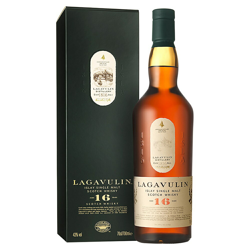 ラガヴーリン 16年 700ml 43度 正規品 箱付 アイラモルト シングルモルトウイスキー シングルモルト LAGAVULIN Islay Single Malt Scotch Whisky IslayMalt イギリス英国スコットランド アイラ島 ユナイテッド・ディスティラーズ United Distillers kawahc