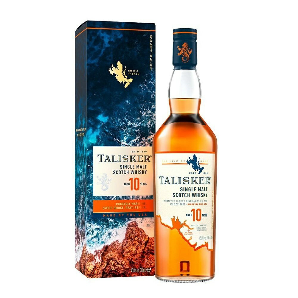 TALISKER タリスカー 10年 700ml 45度 ニューボトル 正規品 箱付 Tarisker モルトウイスキー アイランドモルト islandsMa