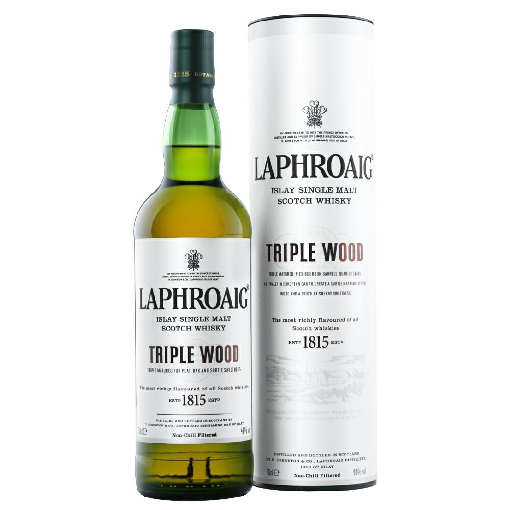 ラフロイグ トリプルウッド 700ml 48度 Laphroaig TRIPLE WOOD アイラモルト シングルモルト アイラウイスキー イギリス英国アイラ島産 IslayMalt SingleMalt Scotch Whisky kawahc