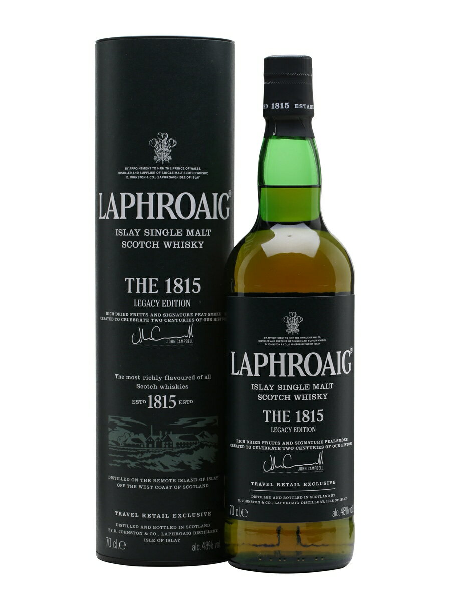 ラフロイグ THE 1815 レガシーエディション 700ml 48度 箱付 Laphroaig Legacy Edition アイラ島産ウヰスキー アイラモルト シングルモルトウイスキー kawahc