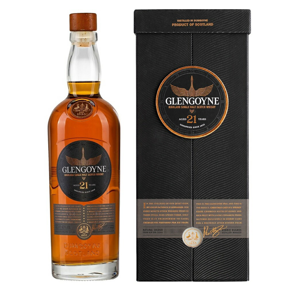 GLENGOYNE グレンゴイン 21年 700ml 43度 シェリー樽熟成 正規品 箱付 Glengoyne 21YO Single Highland Mal