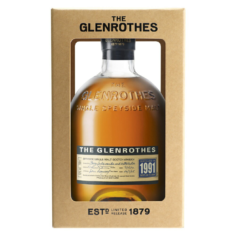 グレンロセス ヴィンテージ [1991] 700ml 43度 正規品 箱付 The Glenrothes スペイサイドモルト シングルモルトウイスキー VINTAGE SpeysideMalt Single Malt Whisky 更に今なら北海道から沖縄まで離島も含めて送料無料 オススメ ウイスキー専門 洋kawahc