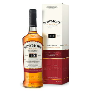 ボウモア 10年 ダーク＆インテンス 1000ml 40度 箱付 Bowmore 10Year Old Dark and Intense Travel Exclusive【ボウモア蒸留所】アイラモルト シングルモルト アイラウイスキーウヰスキーウィスキー IslayMalt SingleMalt Scotch Whisky イギリス英国スコットランド産 kawahc