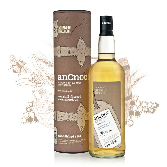 アンノック ピーター アークル 1000ml 46度 箱付 anCnoc PETER ARHLE ハイランドモルト ノックデュー蒸溜所 knockdhu distillery シングルモルトウイスキー highlandMalt SingleMalt Scotch Whisky kawahc