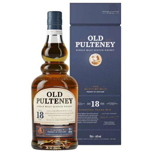 TWSC2023最高金賞 オールド プルトニー 18年 700ml 46度 箱付 Old Pulteney シングルモルト スコッチウイスキー 北ハイランド地区 HighlandMalt wisky scotch Single malt kawahc おひとり様1…