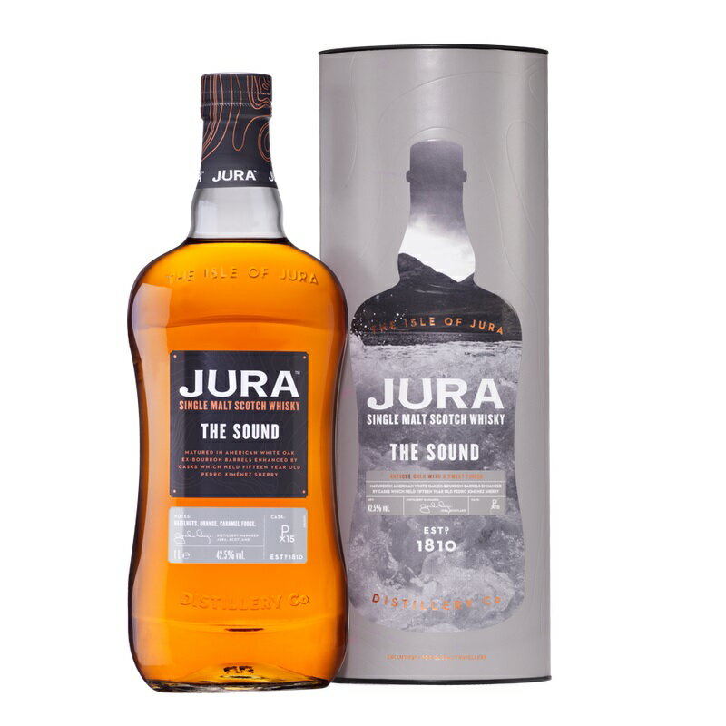 アイルオブジュラ ザ サウンド 1000ml 42.5度 箱付 Isle of Jura The Sound ジュラ島 アイランズモルト シングルモルトウイスキー islandsmalt Single Malt Whisky イギリス英国スコットランド kawahc