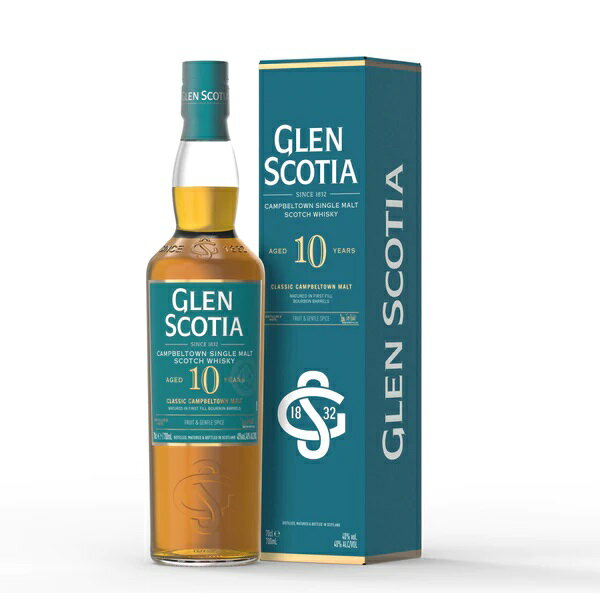 グレンスコシア 10年 700ml 40度 箱付 TWSC2023最高金賞受賞 GLEN SCOTIA 10years キャンベルタウンモルト シングルモルトウイスキー CambertownMalt Single Malt Whisky Whiskey イギリス英国スコットランド kawahc