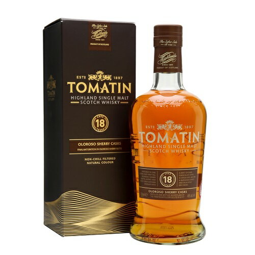 トマーティン 18年 700ml 46度 箱付 tomatin 18 Year Old Whisky ハイランドモルト トマーチン 蒸溜所 distillery シングルモルトウイスキー highlandMalt SingleMalt Scotch Whisky kawahc お礼 御礼 ホワイトデー贈って喜ばれるプレゼント ギフトにオススメ