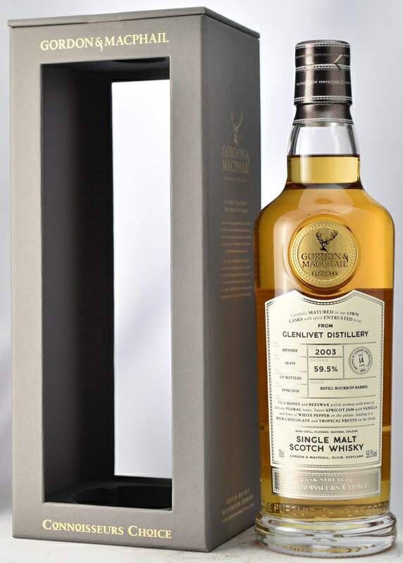 G&M グレンリベット 14年 2003 新生コニサーズチョイス カスクストレングス The Glenlivet 14y シングルモルトウイスキー kawahc 【スペイサイドモルト】おひとり様1本限り